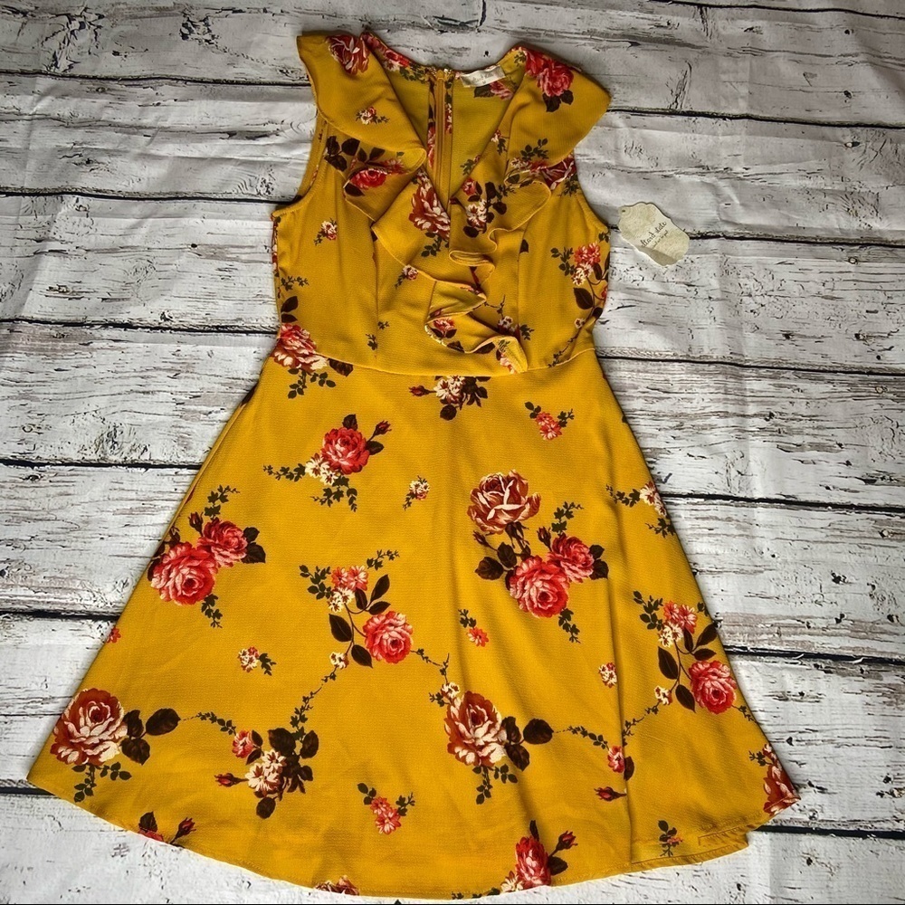 NWT Altar'd State Floral Print Ruffle Dress Size M - Picture 7 of 8